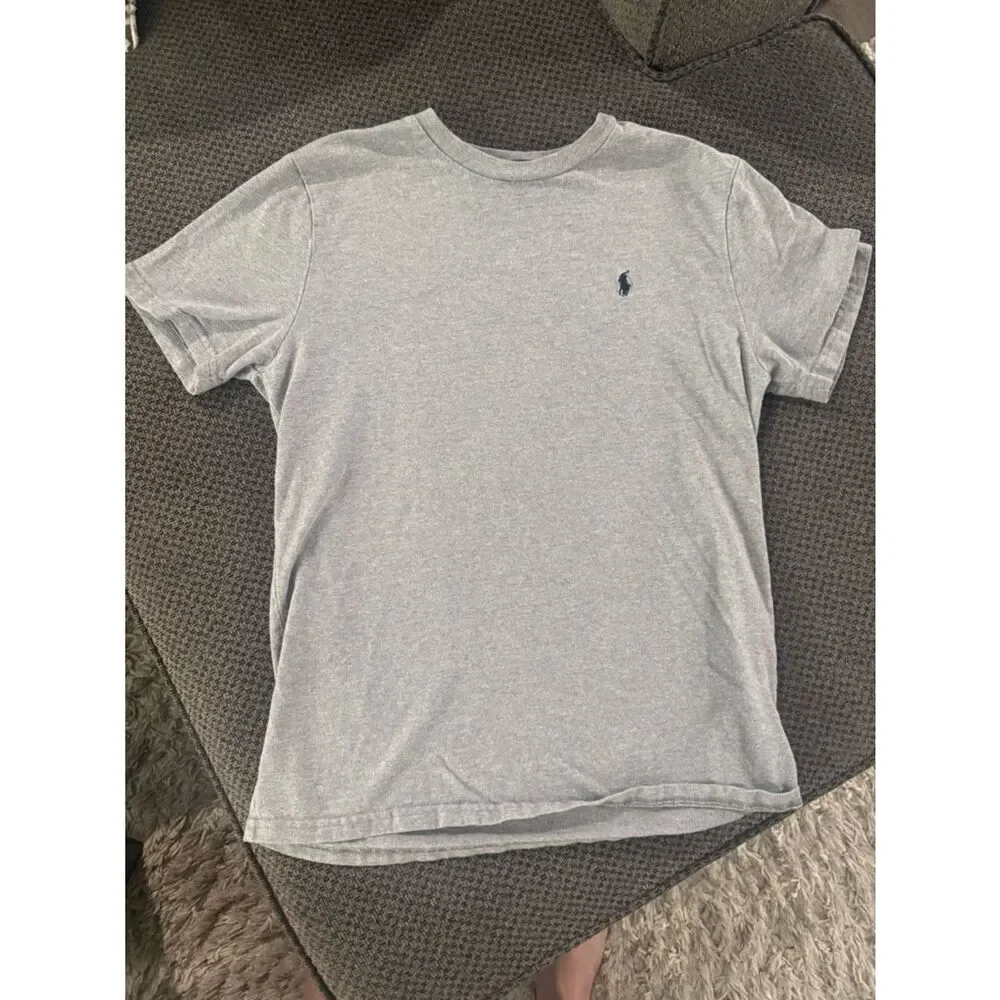 Ralph Lauren Gray Pullover boys tee with Polo Label